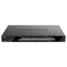 D-Link 28-Port Gigabit Stackable POE+ Smart Managed Switch with 2 x 10GBase-T & 2 x 10G SFP+