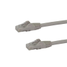 StarTech.com 7.5m CAT6 Ethernet Cable - Grey CAT 6 Gigabit Ethernet Wire -650MHz 100W PoE RJ45 UTP Network/Patch Cord Snagless w