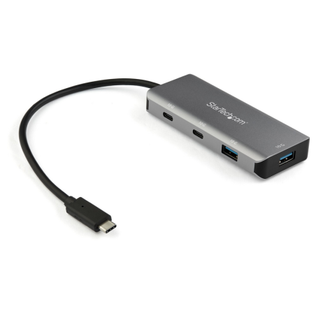 StarTech.com 4 Port USB C Hub w/ 2x USB A & 2x USB C - SuperSpeed 10Gbps USB Type-C 3.1/3.2 Gen 2 Hub - USB Bus Powered - Portab