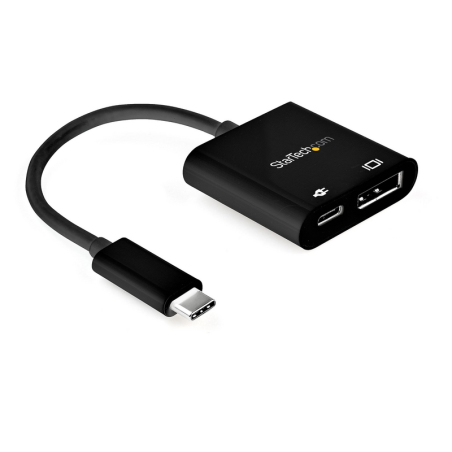 StarTech.com USB C to DisplayPort Adapter with Power Delivery - 8K 60Hz /4K 120Hz USB Type C to DP 1.4 Video Converter w/ 60W PD