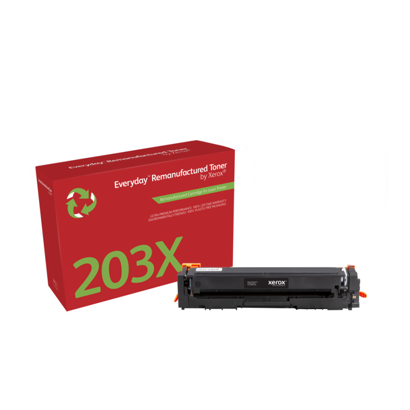 Everyday™ Black Remanufactured Toner by Xerox compatible with HP 203X (CF540X), High capacity
