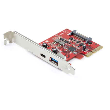 StarTech.com 2-Port 10Gbps USB-A & USB-C PCIe Card - USB 3.1 Gen 2 PCI Express Type C/A Host Controller Card Adapter - USB 3.2 G