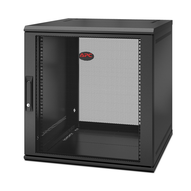 APC NetShelter WX AR112SH6 - 12U, 19 inch patch cabinet, Wall mount, Pre-assembled, 600MM deep