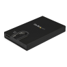 StarTech.com Biometric Enclosure - Encrypted USB 3.0 2.5" SATA Hard Drive Enclosure - Fingerprint/Password Access - 256-bit AES 