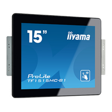 iiyama ProLite TF1515MC-B1 computer monitor 38.1 cm (15") 1024 x 768 pixels LED Touchscreen Black
