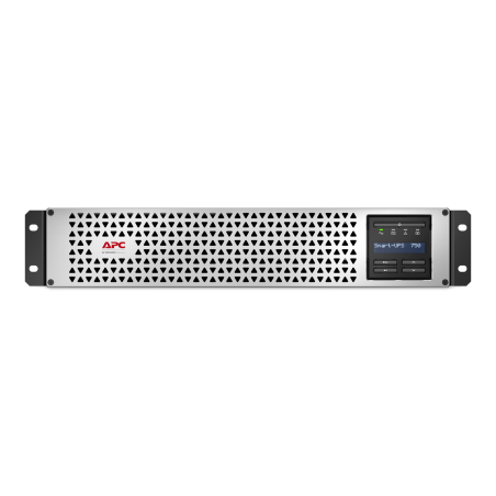 APC Smart-UPS, Line Interactive, 750VA, Lithium-ion, Rack/Tower, 2U, 230V, 6x IEC C13 outlets, SmartConnect Port+SmartSlot, Shor