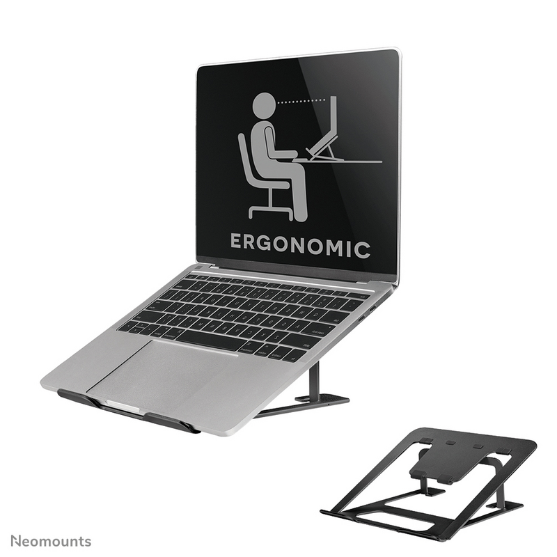 Neomounts NSLS085BLACK Laptop stand 10-17" - foldable - compact - universal