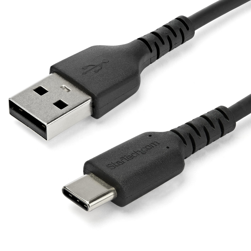StarTech.com 2m USB A to USB C Charging Cable - Durable Fast Charge & Sync USB 2.0 to USB Type C Data Cord - Rugged TPE Jacket A