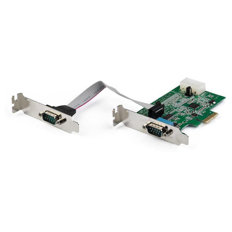 StarTech.com 2-port PCI Express RS232 Serial Adapter Card - PCIe RS232 Serial Host Controller Card - PCIe to Serial DB9 - 16950 