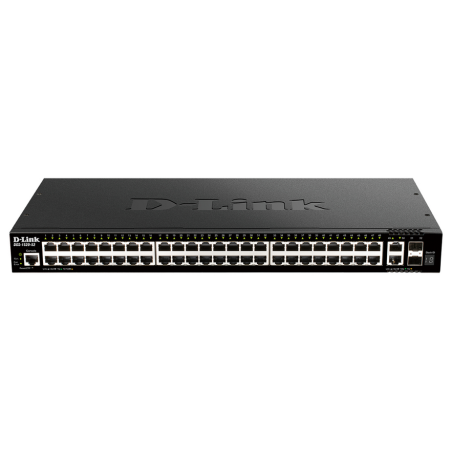 D-Link 48-Port Gigabit Stackable Smart Managed Switch with 2 x 10GBase-T Ports & 2 x 10G SFP+