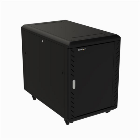 StarTech.com 4-Post 15U Server Rack Cabinet, Lockable 19" Data Rack Cabinet for Computer / AV / IT Equipment, Office / Home Netw