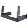 StarTech.com 2-Post 4U Desktop Server Rack, Small Open Frame 19in Computer Rack, Compact Network Rack for AV / Studio / Data / I