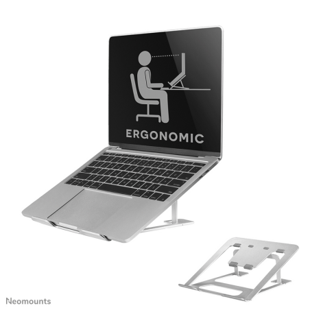 Neomounts NSLS085SILVER Laptop stand 10-17" - foldable - compact - universal