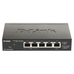 D-Link 5-Port Gigabit PoE Smart Managed Switch with 1 PD port