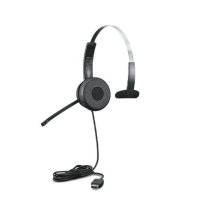 Lenovo 100 Mono Headset Wired Head-band Office/Call center USB Type-A Black
