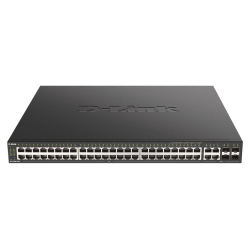 D-Link 48-Port 10/100/1000BASE-T PoE + 4-Port 100/1000 Mbps GbE/SFP Combo Managed Access Switch
