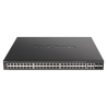 D-Link 48-Port 10/100/1000BASE-T PoE + 4-Port 100/1000 Mbps GbE/SFP Combo Managed Access Switch