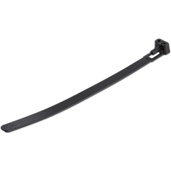 StarTech.com 6"(15cm) Reusable Cable Ties - 1/4"(7mm) wide, 1-3/8"(35mm) Bundle Dia. 50lb(22kg) Tensile Strength, Releasable Nyl