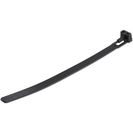 StarTech.com 6"(15cm) Reusable Cable Ties - 1/4"(7mm) wide, 1-3/8"(35mm) Bundle Dia. 50lb(22kg) Tensile Strength, Releasable Nyl