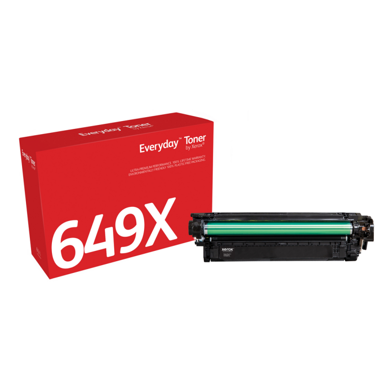 Everyday™ Black Toner by Xerox compatible with HP 649X (CE260X), High capacity