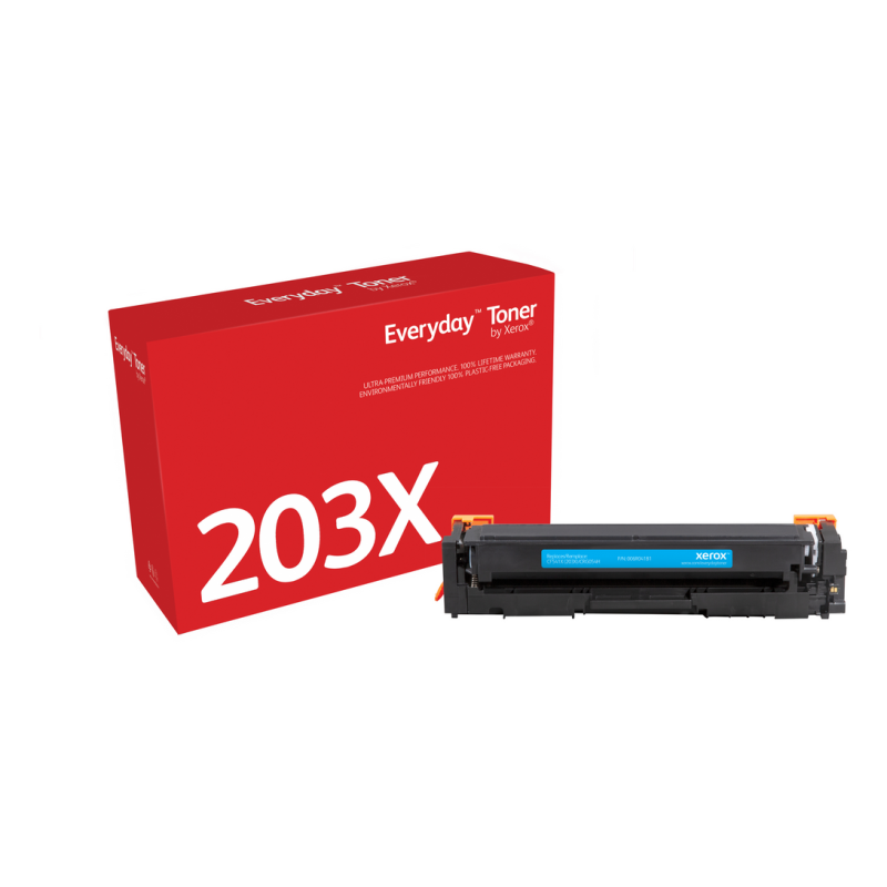 Everyday™ Cyan Toner by Xerox compatible with HP 203X (CF541X), High capacity