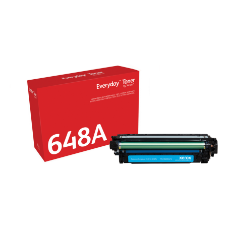 Everyday™ Cyan Toner by Xerox compatible with HP 648A (CE261A), Standard capacity