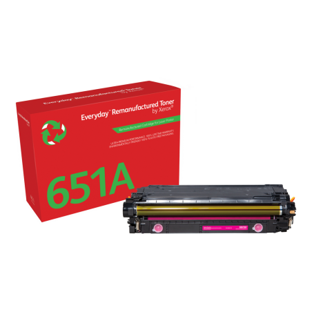 Everyday™ Magenta Remanufactured Toner by Xerox compatible with HP 651A 650A 307A (CE343A/CE273A/CE743A), Standard capacity