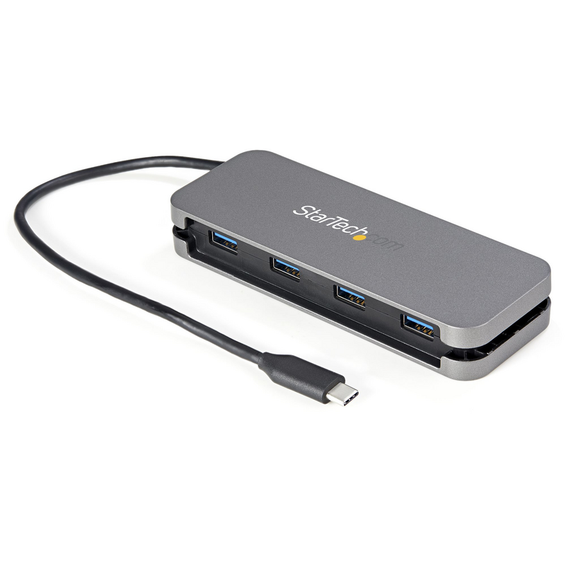 StarTech.com ~4 Port USB C Hub - 4x USB-A - USB 3.0 Type-C Hub - USB 3.2 Gen 1 (5Gbps) - Bus Powered Portable USB-C to USB-A Ada