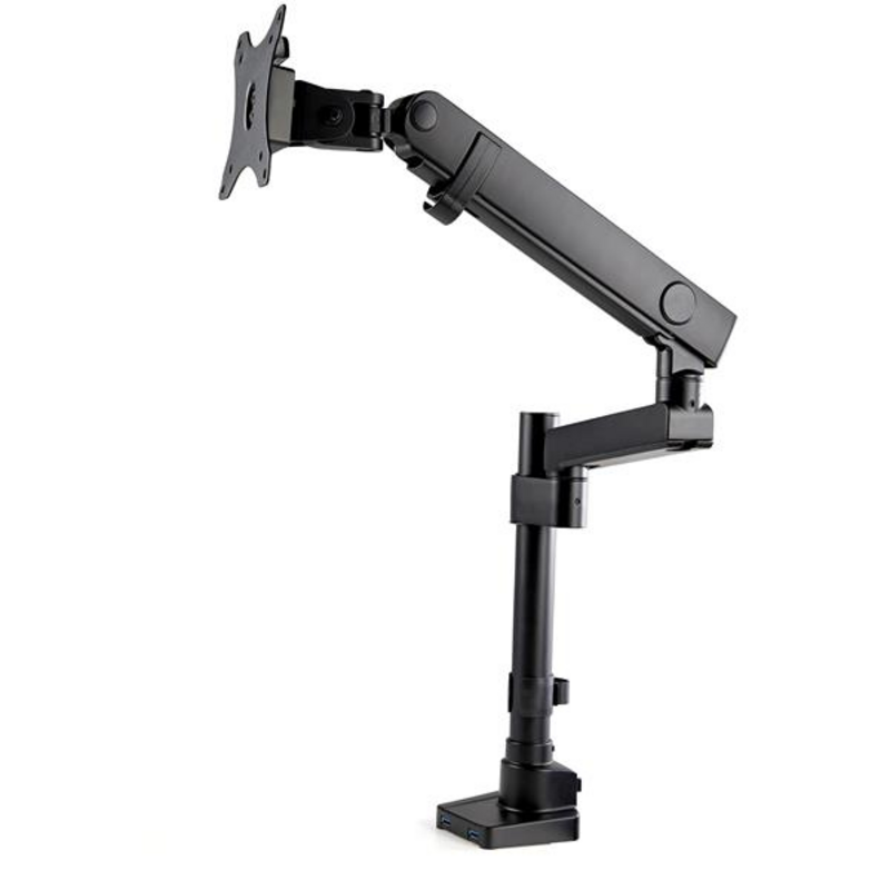 StarTech.com Desk Mount Monitor Arm with 2x USB 3.0 Ports, Full Motion Single Monitor Mount, up to 34" (17.6lb/8kg) VESA Display