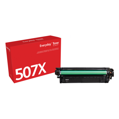 Everyday™ Black Toner by Xerox compatible with HP 507X (CE400X), High capacity
