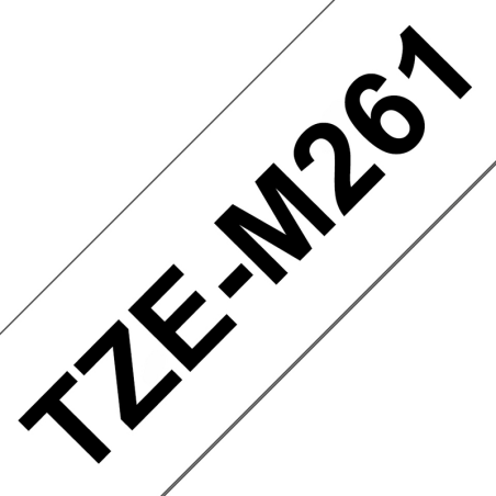 Brother TZE-M261 label-making tape Black on white