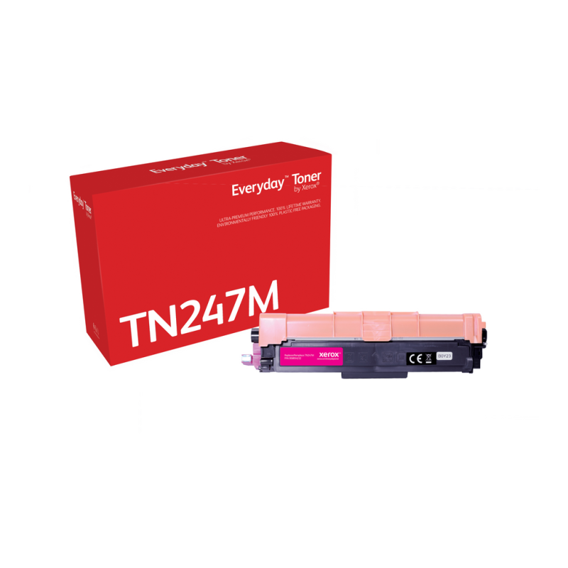 Everyday™ Magenta Toner by Xerox compatible with Brother TN247M, High capacity