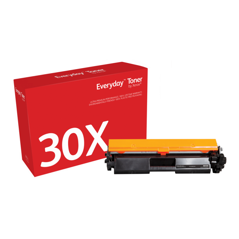 Everyday™ Black Toner by Xerox compatible with HP 30X (CF230X), High capacity