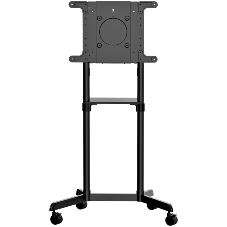 StarTech.com Mobile TV Cart - Portable Rolling TV Stand for 37-70" VESA Display (154lb/70kg) - TV Stand w/Shelf & Storage Compar