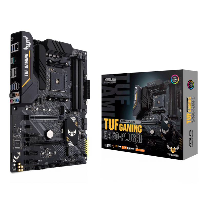 ASUS TUF GAMING B450-PLUS II AMD B450 Socket AM4 ATX