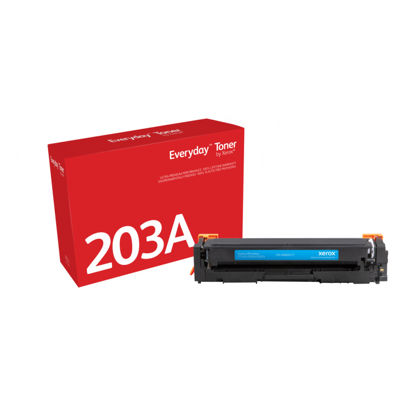 Everyday™ Cyan Toner by Xerox compatible with HP 203A (CF541A), Standard capacity