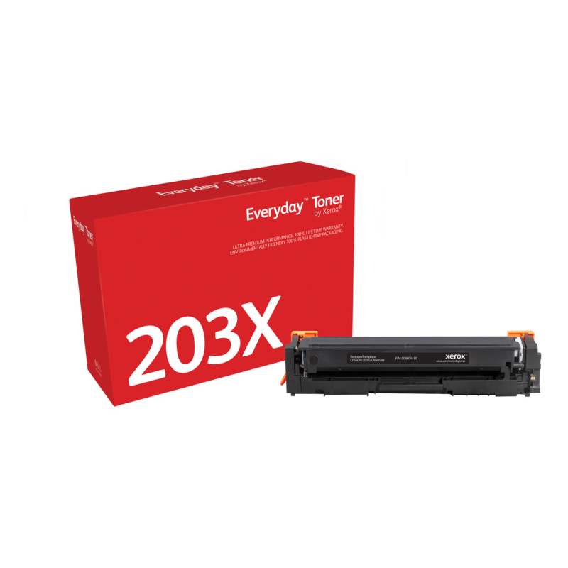 Everyday™ Black Toner by Xerox compatible with HP 203X (CF540X), High capacity