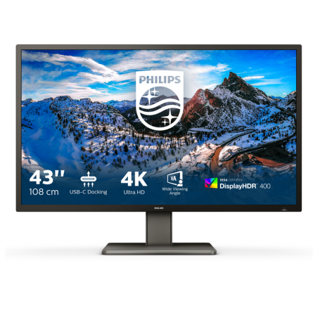Philips P Line 439P1/00 LED display 108 cm (42.5") 3840 x 2160 pixels 4K Ultra HD LCD Black