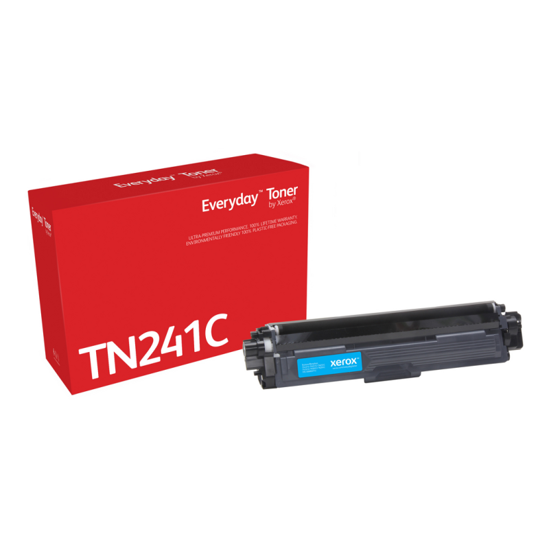 Everyday™ Cyan Toner by Xerox compatible with Brother TN241C, Standard capacity