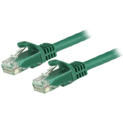 StarTech.com 1.5m CAT6 Ethernet Cable - Green CAT 6 Gigabit Ethernet Wire -650MHz 100W PoE RJ45 UTP Network/Patch Cord Snagless 