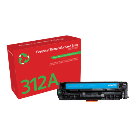 Everyday™ Cyan Remanufactured Toner by Xerox compatible with HP 312A (CF381A), Standard capacity