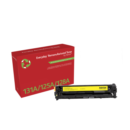 Everyday™ Yellow Remanufactured Toner by Xerox compatible with HP 131A (CF212A), Standard capacity