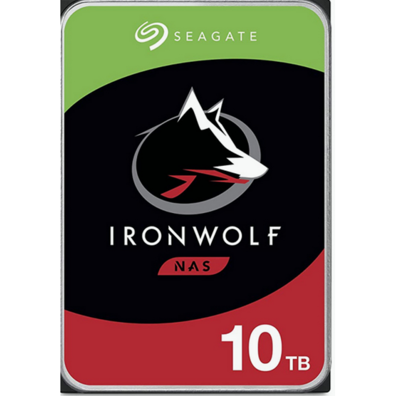 Seagate IronWolf ST10000VN000 internal hard drive 10 TB 7200 RPM 256 MB 3.5" Serial ATA III