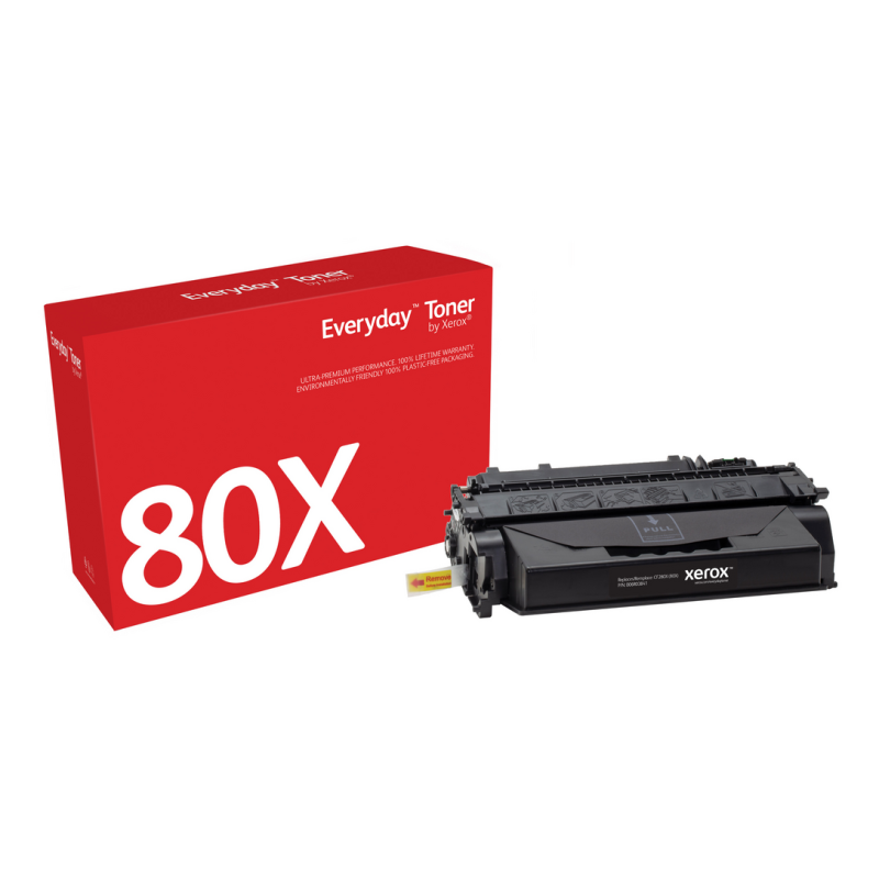 Everyday™ Black Toner by Xerox compatible with HP 80X (CF280X), High capacity