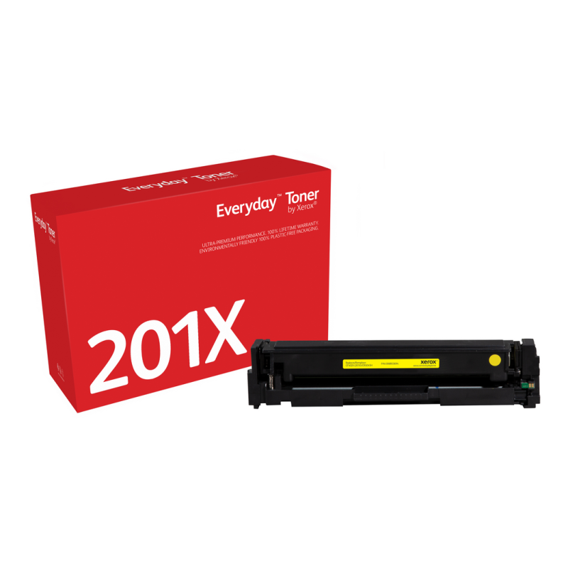 Everyday™ Yellow Toner by Xerox compatible with HP 201X (CF402X), High capacity