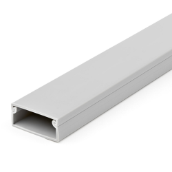 StarTech.com Solid Cable Management Raceway with Cover, 38mm(1-1/2")W x 16mm(5/8")H - 2m(6.5ft) length, Single Channel PVC Netwo