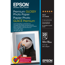 Epson Premium Glossy Photo Paper - 10x15cm - 20 Sheets