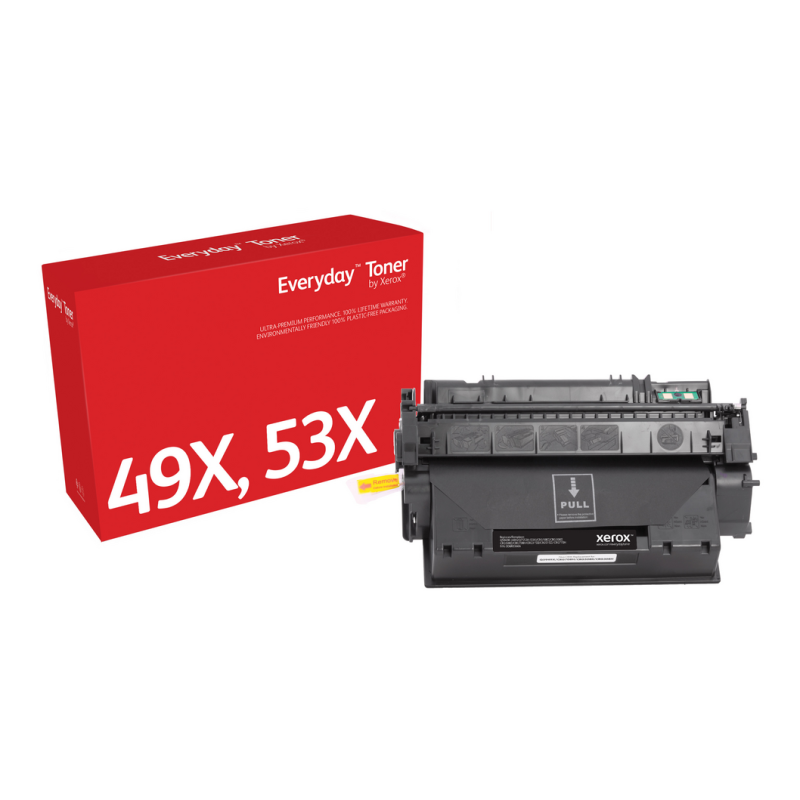 Everyday™ Black Toner by Xerox compatible with HP 49X 53X (Q5949X/ Q7553X), High capacity