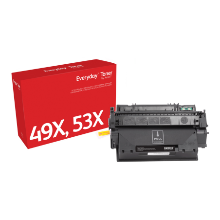 Everyday™ Black Toner by Xerox compatible with HP 49X 53X (Q5949X/ Q7553X), High capacity