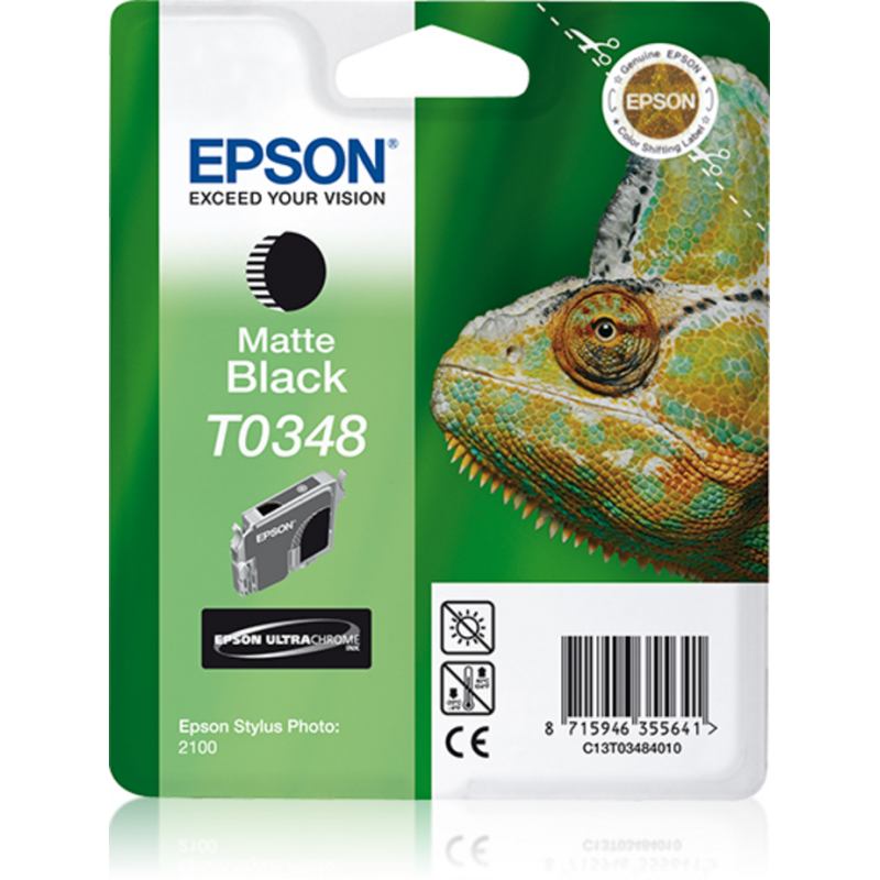 Epson Chameleon Singlepack Matte Black T0348 Ultra Chrome